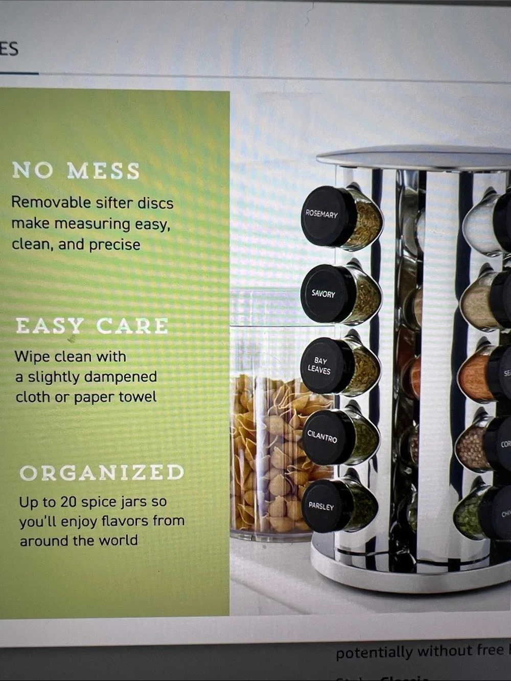 20 Jar Revolving Spice Rack